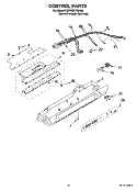CONTROL PARTS Diagram and Parts List for KSRW25CTMK00  KitchenAid Refrigerator