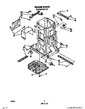 FRAME Diagram and Parts List for KCC1510  KitchenAid Trash Compactor