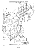 CONTROLS AND REAR PANEL Diagram and Parts List for LA5400XPW5  Whirlpool Washer
