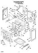 CHASSIS PARTS Diagram and Parts List for FES356RD2  Roper Range