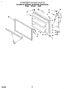 FREEZER DOOR Diagram and Parts List for 8ET18ZKXDW01  Whirlpool Refrigerator