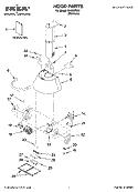 HOOD PARTS Diagram and Parts List for IH4302SS0  Whirlpool Range Hood