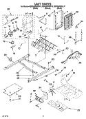 UNIT PARTS Diagram and Parts List for KSRG22FKBL17  KitchenAid Refrigerator