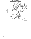 CABINET Diagram and Parts List for LA5805XMW0  Whirlpool Washer