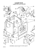 SECTION Diagram and Parts List for 3CE2910XSW0  Whirlpool Dryer