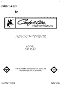 FRONT COVER Diagram and Parts List for RE123A2  Whirlpool Air Conditioner