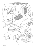 UNIT Diagram and Parts List for GD22DFXFB02  Whirlpool Refrigerator