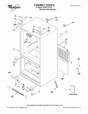 CABINET PARTS Diagram and Parts List for GX5FHTXVY04  Whirlpool Refrigerator