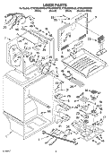 LINER PARTS Diagram and Parts List for KTRC22KKWH03  KitchenAid Refrigerator