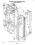 BREAKER AND PARTITION Diagram and Parts List for ED26MM1LWR0  Whirlpool Refrigerator