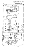 GEARCASE Diagram and Parts List for LA5300XKW1  Whirlpool Washer
