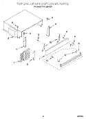 TOP GRILLE AND UNIT COVER Diagram and Parts List for KBLC36MHS01  KitchenAid Refrigerator
