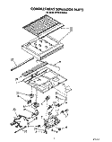 COMPARTMENT SEPARATOR Diagram and Parts List for RT20CKXWW00  Roper Refrigerator