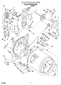 BULKHEAD Diagram and Parts List for KGYW777BWH1  KitchenAid Dryer