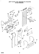 AIR FLOW AND RESERVOIR Diagram and Parts List for KSSS36MDX02  KitchenAid Refrigerator