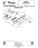 CONSOLE Diagram and Parts List for DP6000XRP0  Whirlpool Dishwasher