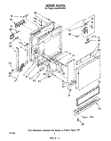 DOOR Diagram and Parts List for DU2900XM0  Whirlpool Dishwasher
