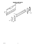 BACKGUARD Diagram and Parts List for FLP320VW0  Roper Range