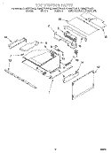 TOP VENTING Diagram and Parts List for KEMS377DAL6  KitchenAid Microwave Oven Combo