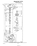 GEARCASE Diagram and Parts List for LA6680XSW0  Whirlpool Washer
