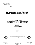 SECTION Diagram and Parts List for KECT305VBL0  KitchenAid Cooktop