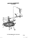 UPPERWASH AND RINSE Diagram and Parts List for KUDS21SS1  KitchenAid Dishwasher
