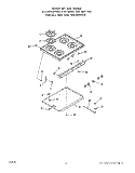GRIDDLE Diagram and Parts List for 1225W3A  Roper Range