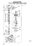 GEARCASE Diagram and Parts List for LSR7233BQ0  Whirlpool Washer
