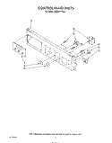 CONTROL PANEL , LIT/OPTIONAL Diagram and Parts List for KEMS376TBL2  KitchenAid Microwave Oven Combo