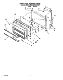 FREEZER DOOR, LIT/OPTIONAL Diagram and Parts List for ET22PKXBN01  Whirlpool Refrigerator