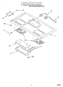VENTILATION Diagram and Parts List for MH6110XEB0  Whirlpool Microwave
