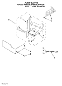 PUMP PARTS Diagram and Parts List for GI15NDXTQO  Whirlpool Ice Maker