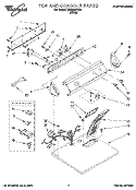 Part Location Diagram of 3399657 Whirlpool HARNS-WIRE