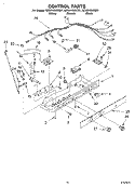 CONTROL Diagram and Parts List for GD5NHGXKB01  Whirlpool Refrigerator