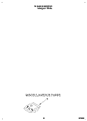 MISCELLANEOUS Diagram and Parts List for DU920QWDQ0  Whirlpool Dishwasher