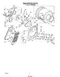 SECTION Diagram and Parts List for LE5800XSW2  Whirlpool Dryer