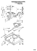 MACHINE BASE PARTS Diagram and Parts List for RAX4232RQ0  Roper Washer