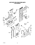 Part Location Diagram of 2000746 Whirlpool DUCT-AIR