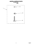 MISCELLANEOUS  PARTS, OPTIONAL PARTS (NOT INCLUDED) Diagram and Parts List for IP41001  Inglis Washer
