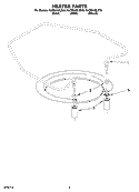 HEATER PARTS Diagram and Parts List for KUDS01DLBT0  KitchenAid Dishwasher