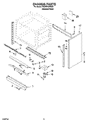 CHASSIS PARTS, OPTIONAL PARTS Diagram and Parts List for YKDRP467RS00  KitchenAid Range