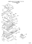 REFRIGERATOR SHELF Diagram and Parts List for 3VED27DQFW00  Whirlpool Refrigerator