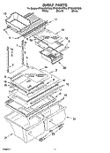 SHELF PARTS, OPTIONAL PARTS Diagram and Parts List for ET1MHMXRT00  Whirlpool Refrigerator