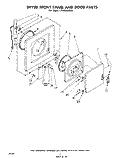 DRYER FRONT PANEL AND DOOR Diagram and Parts List for LT4900XMW1  Whirlpool Washer Dryer Combo