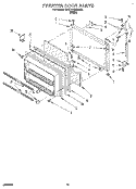 FREEZER DOOR Diagram and Parts List for 3VET21DKBW00  Whirlpool Refrigerator