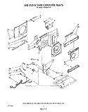 AIR FLOW AND CONTROL Diagram and Parts List for ACM052XX1  Whirlpool Air Conditioner