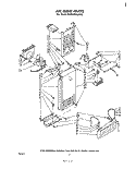 AIR FLOW Diagram and Parts List for ED25SM1LWR0  Whirlpool Refrigerator