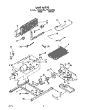 UNIT Diagram and Parts List for TT20AKXZN00  Whirlpool Refrigerator