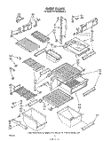 SHELF Diagram and Parts List for ED19VKXRWR0  Whirlpool Refrigerator