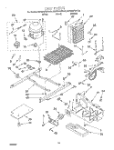 UNIT Diagram and Parts List for KSRS22FGBL03  KitchenAid Refrigerator